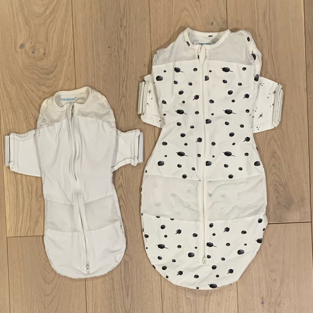 2 Happiest Baby SNOO Sacks: 1 small, 1 large